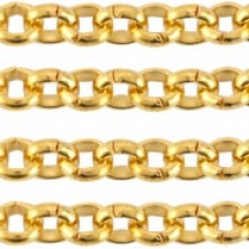 DQ Metal jasseron chain 3mm Gold